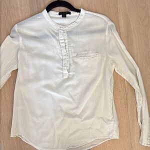 Joe’s quarter button 100% cotton top+Size S+EUC